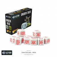 Bolt Action: Orders Dice Pack - White (WG402616012)