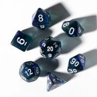 Unearthed Treasure Sapphire 7-Piece Polyhedral RPG Dice Set (SDZ0016-03)