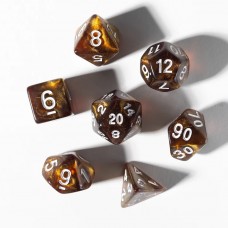 Unearthed Treasure Topaz 7-Piece Polyhedral RPG Dice Set (SDZ0016-06)