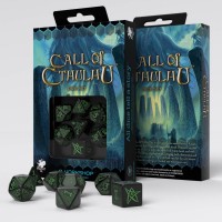 Call of Cthulhu Black & green Dice Set (QSCTH02)